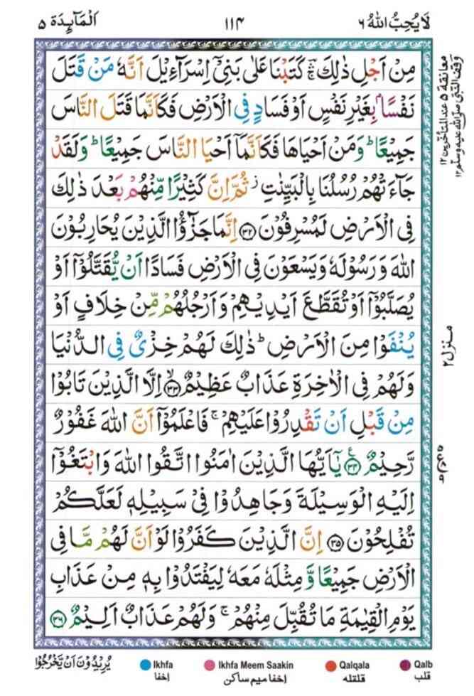 surah Al Maidha 114