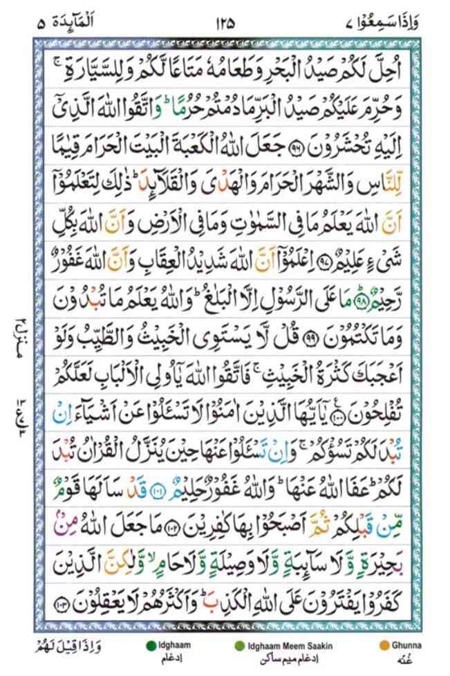 surah Al Maidha 125