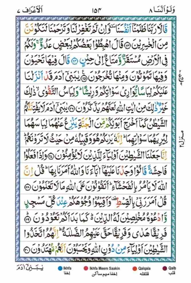 surah al araf 154