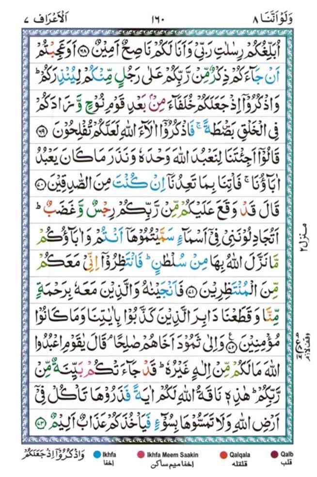 surah al araf 160