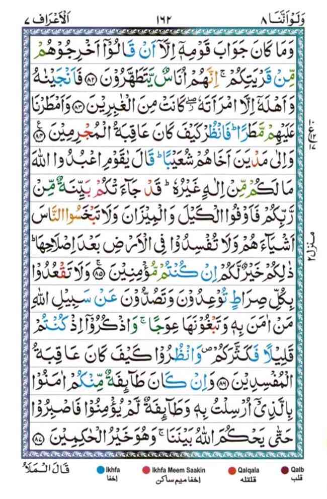 surah al araf 162