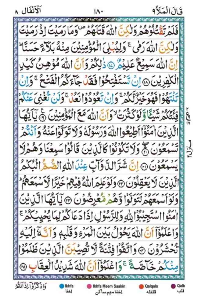 Surah Al Anfal 180