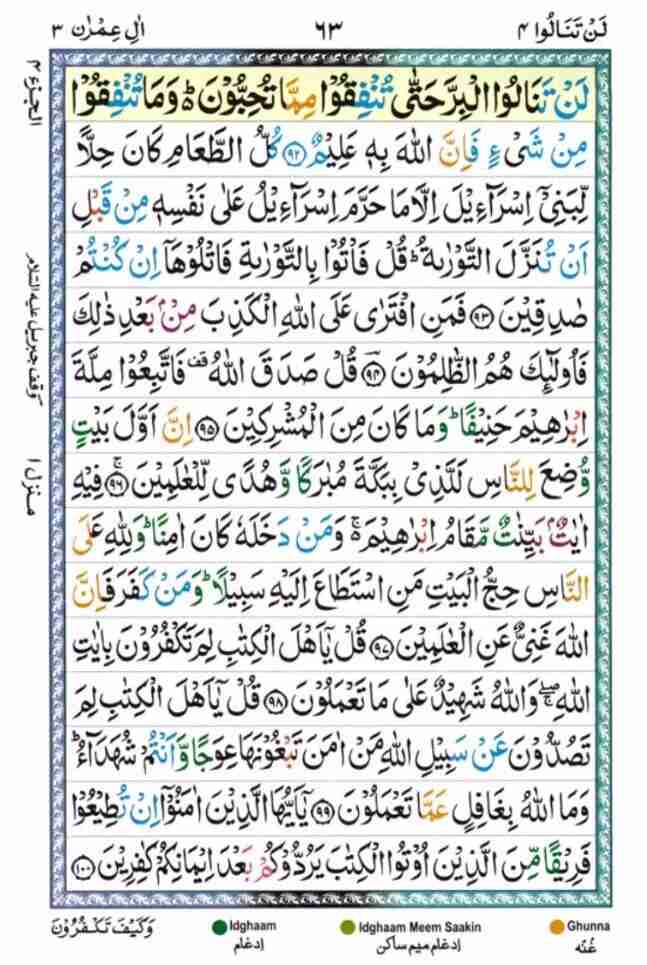 sura al Imran 63