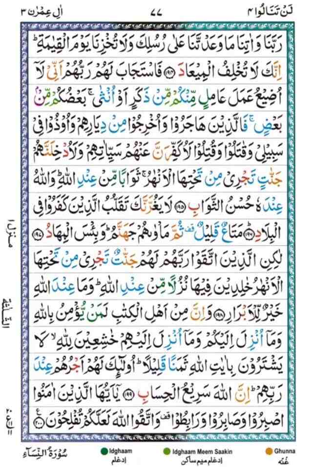 sura al Imran 77