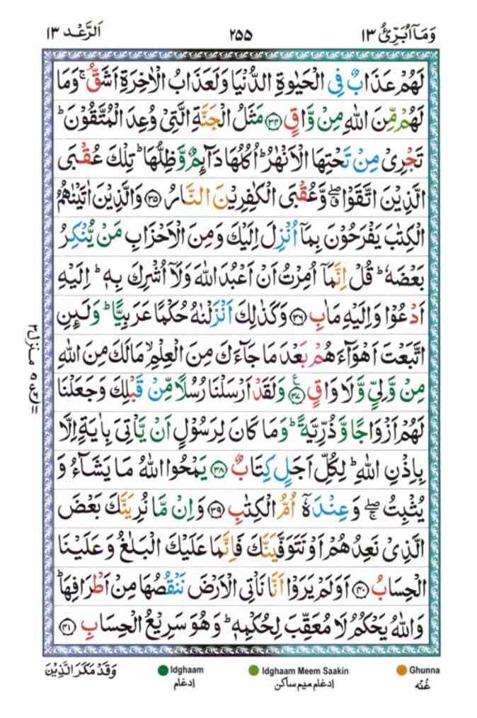 surah ar rad p.255