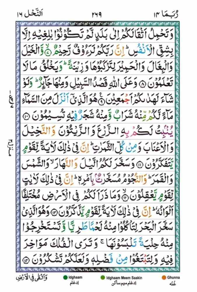 surah An Nahl 269