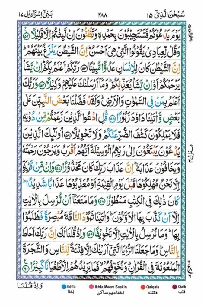 Surah Al Isra 288